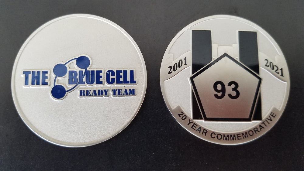 The Blue Cell Ready Team 20 Year 9/11 Commemorative Coin